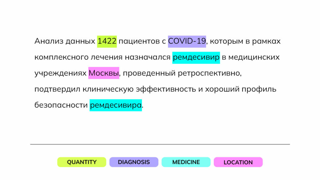 NER использование в медицине